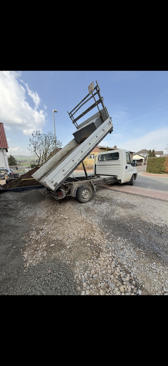 Materialtransport für Baustelle und Außenanlage – MD Baudienstleistungen Hünfelden